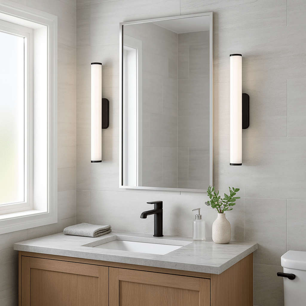 CCT 9W LED Wall Light - Bathroom & Outdoor Fitting (300mm)