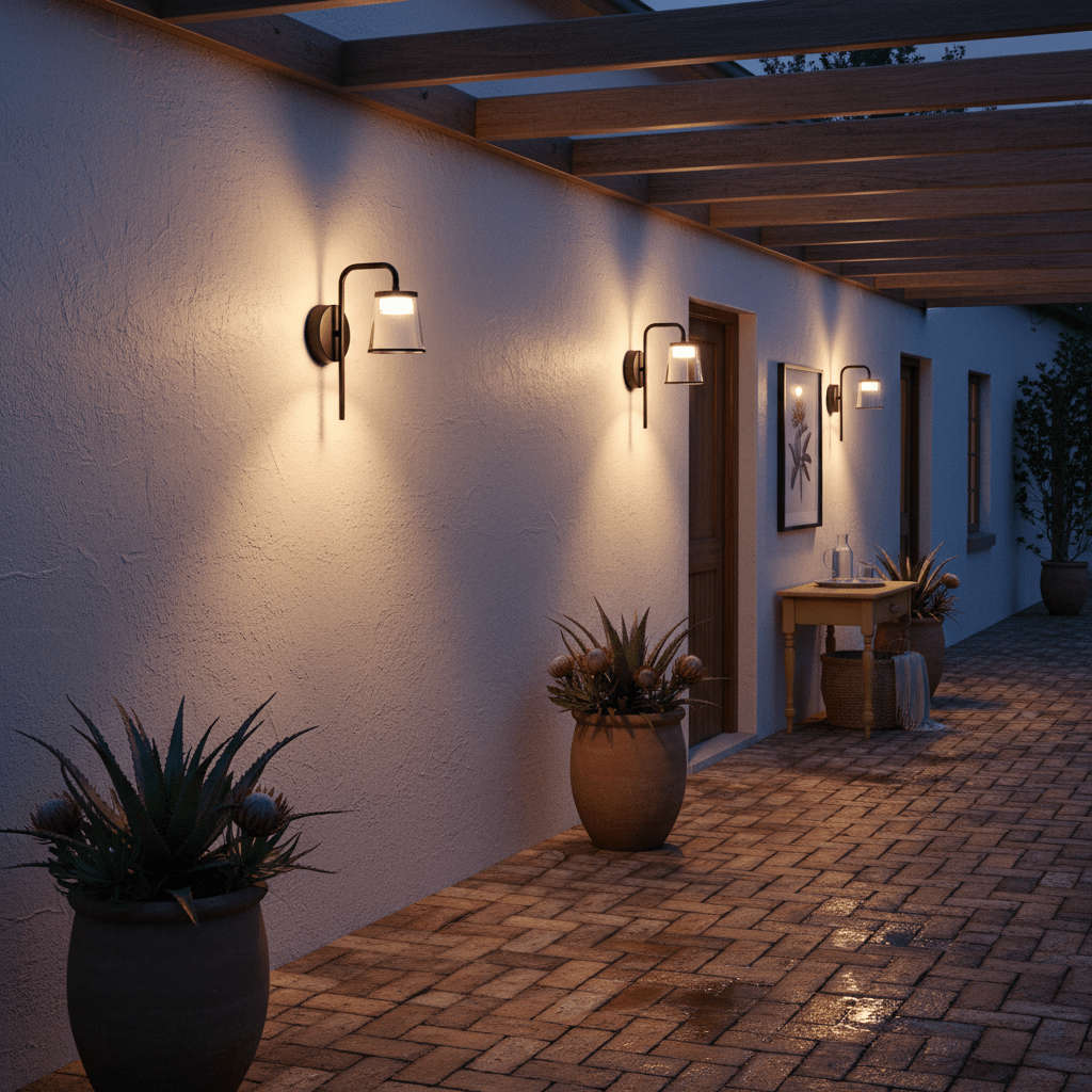 Black LED Wall Light Outdoor