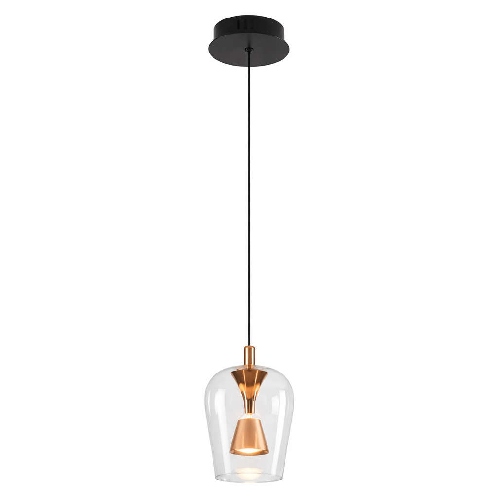 Golden Wizard LED Pendant Light - Black & Gold