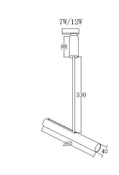 Pino Pin 7W Track Light