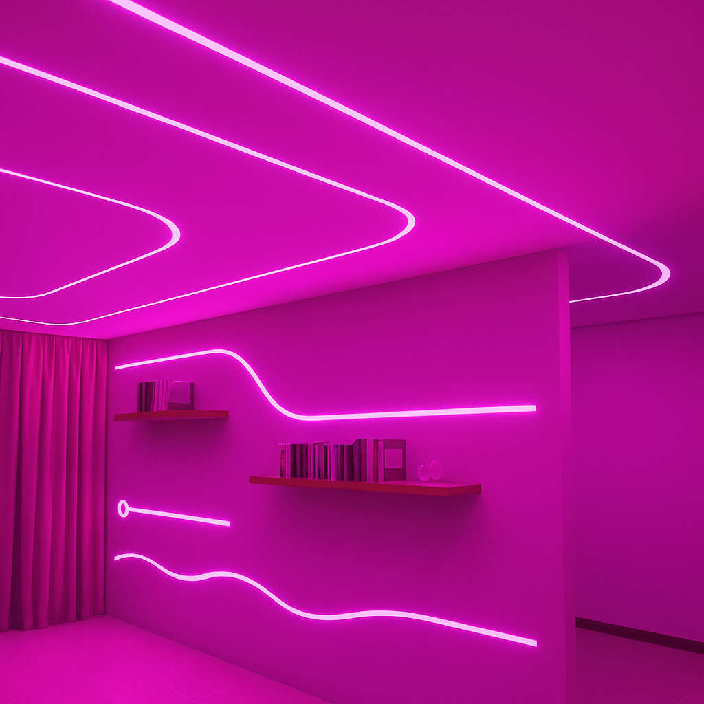 Side Bending Flexible Silicone Profile - 6mm x 12mm