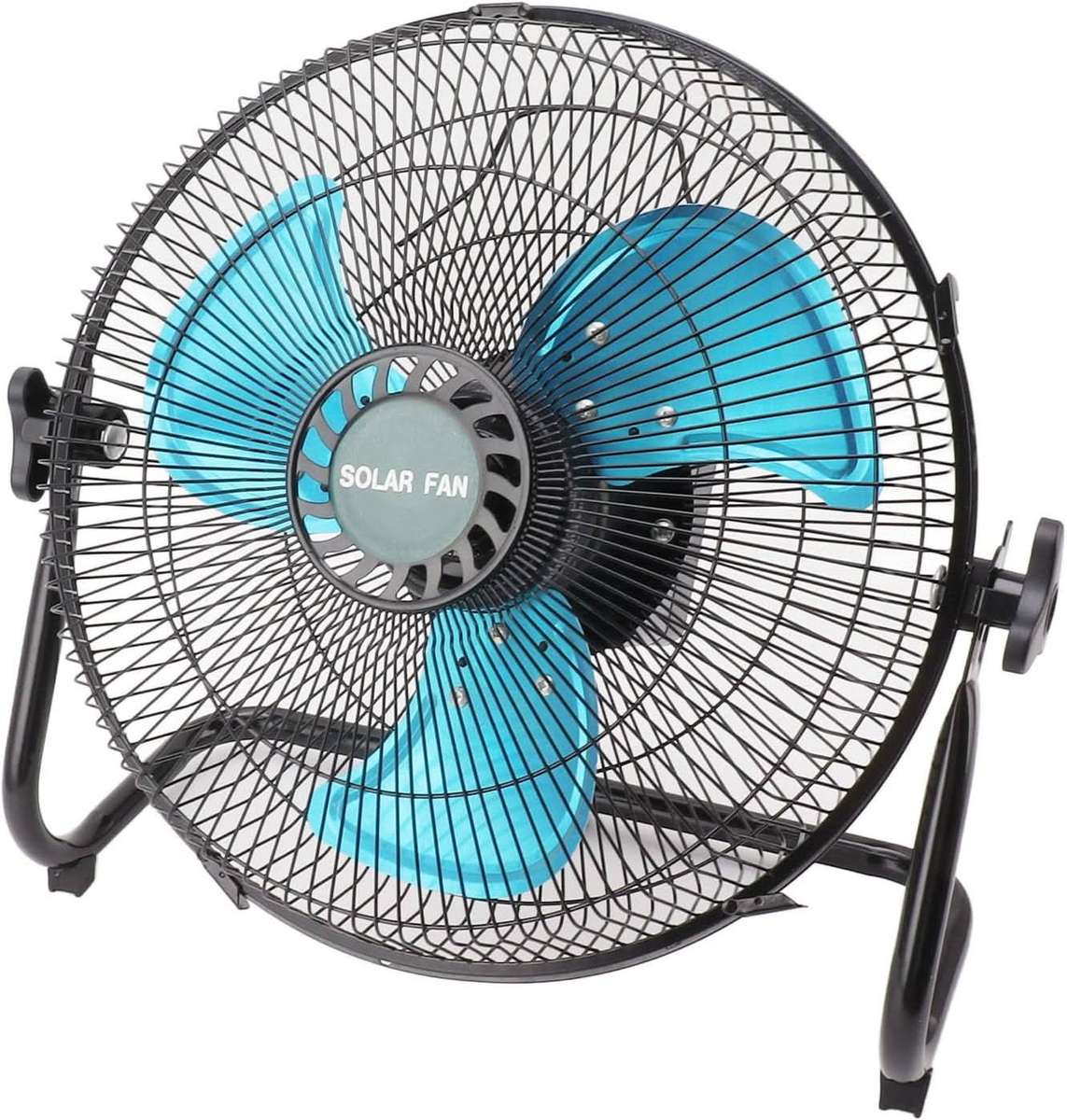 12" Inch Solar & Mains Rechargeable Floor Fan