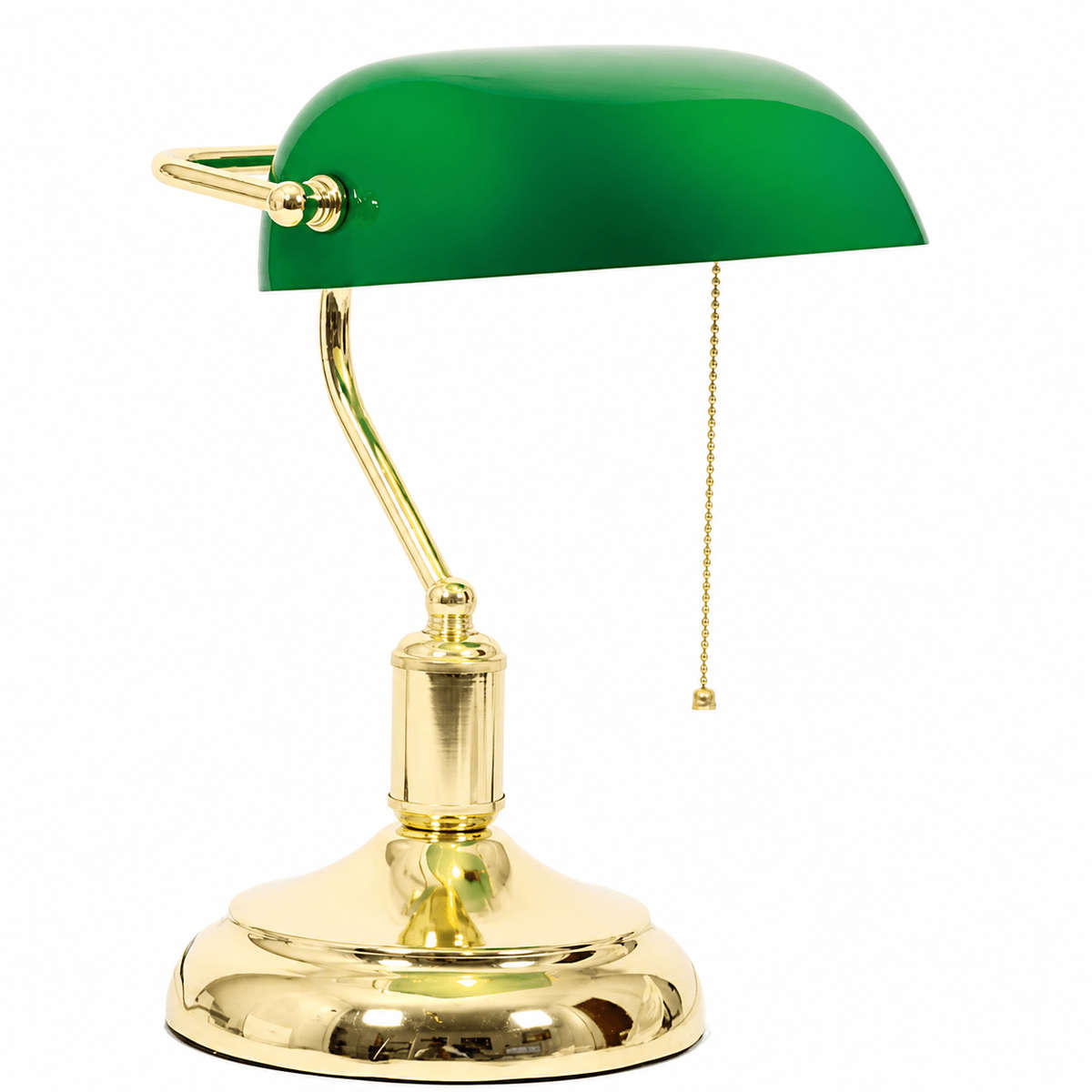 Bankers Table Lamp Green