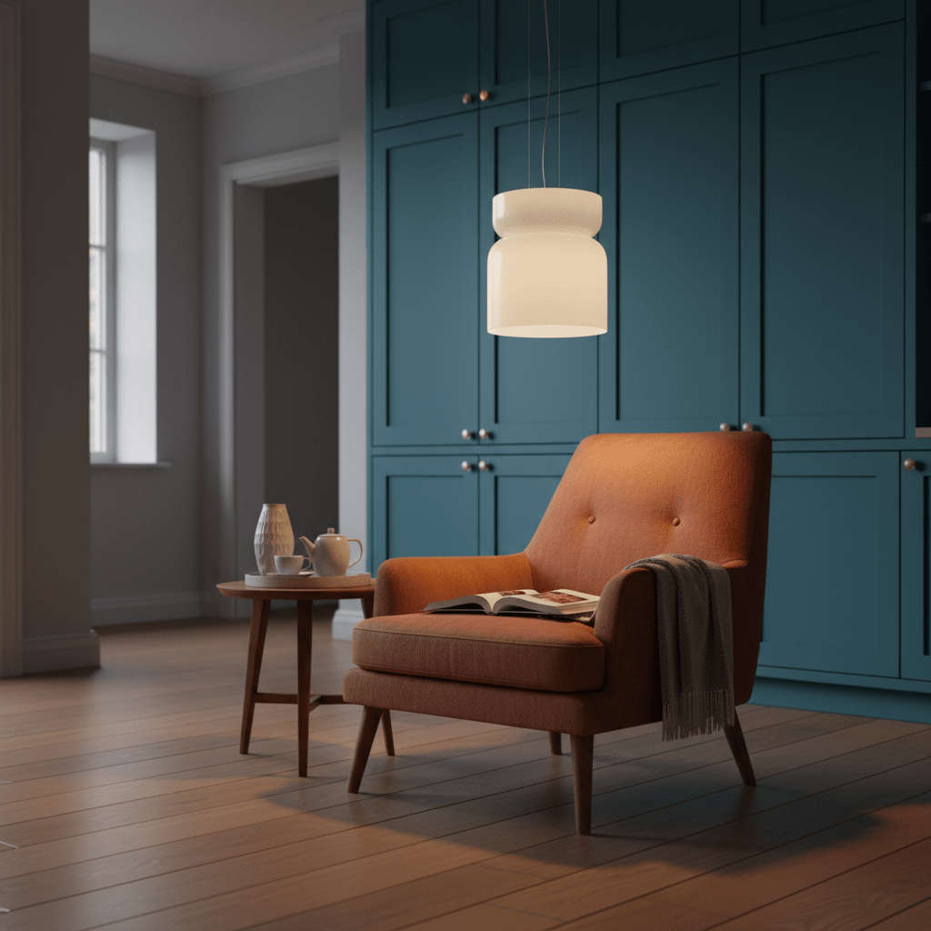 Strata 5 Opal Glass Pendant Light