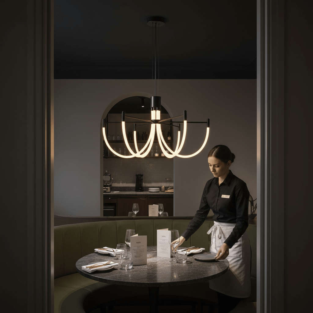 Fluxa Black & White Metal Pendant Light with Silicone Diffuser