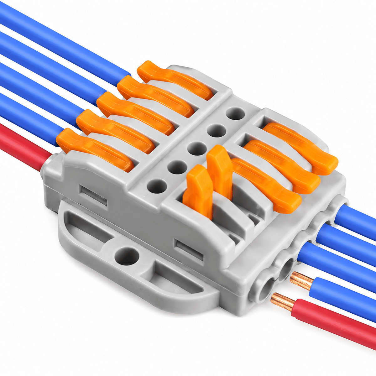 5-Pole to 5-Pole Snap Connector Grey