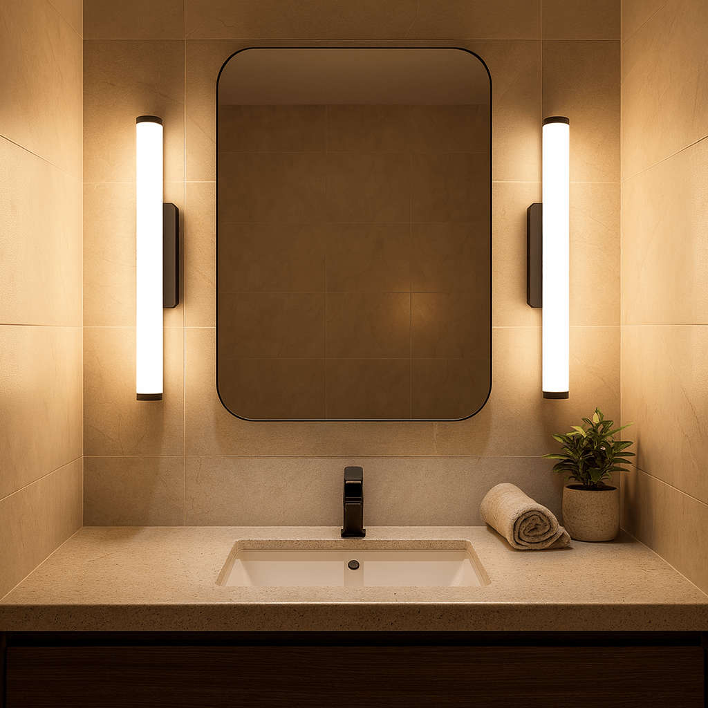 CCT 9W LED Wall Light - Bathroom & Outdoor Fitting (300mm)