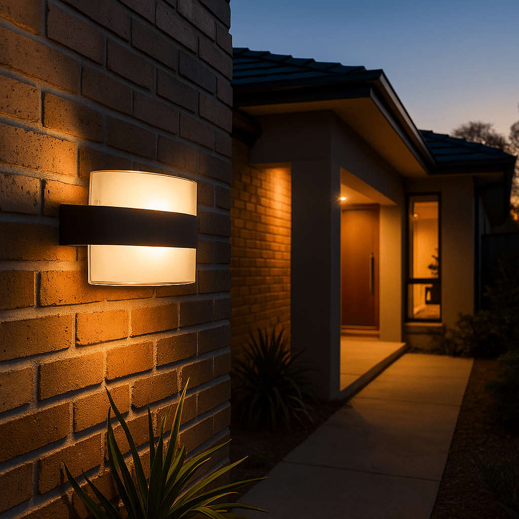Black Aluminium LED Wall Light - Outdoor IP54