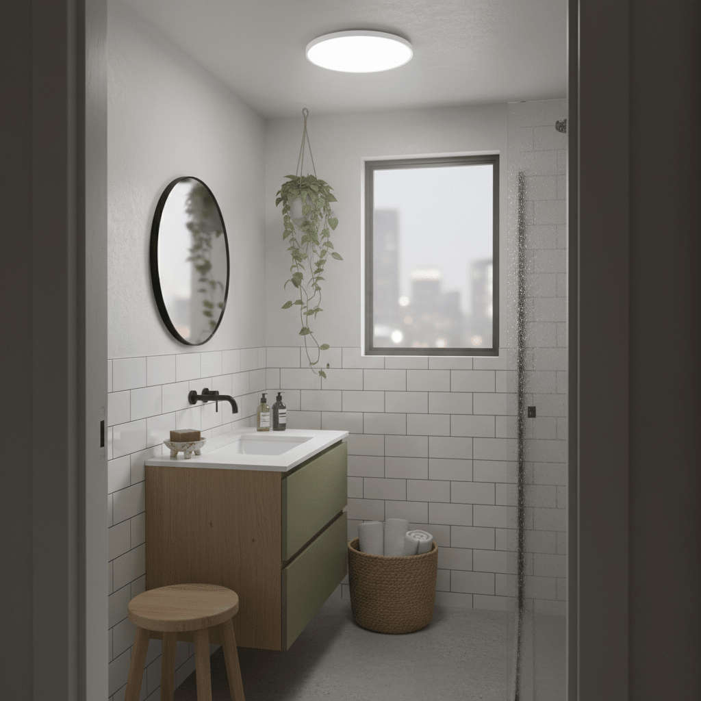 LED White Ceiling Fitting IP44