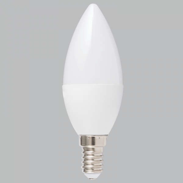 5W Warm White LED E14 Frosted Candle Bulb
