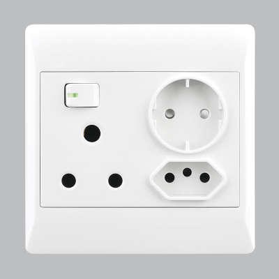 EPL White Socket - 16 Amp Socket + New RSA Socket + Schuko