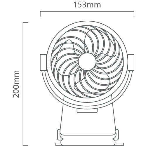 Portable Rechargeable Mini Clip-on Fan