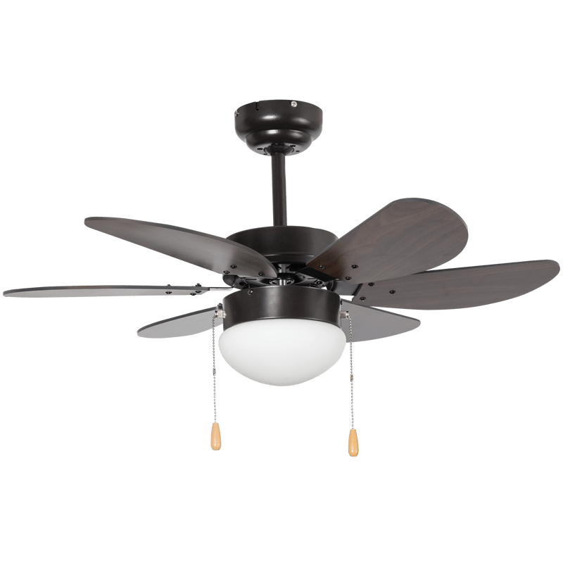 6 Blade Black Ceiling Fan