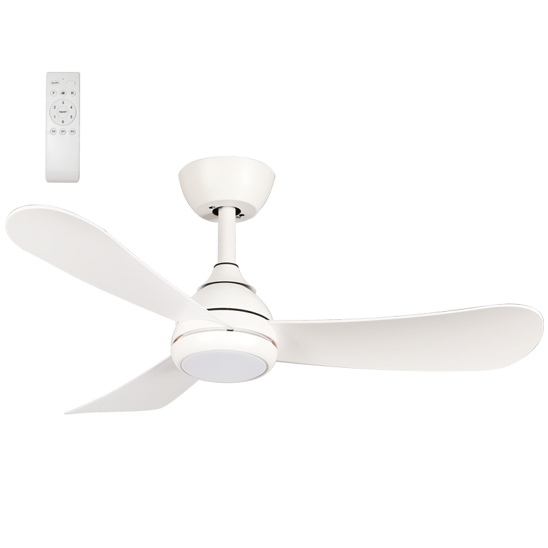 White 38" LED Ceiling Fan