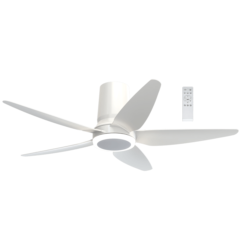 48" White Ceiling Fan with 24W CCT LED Light