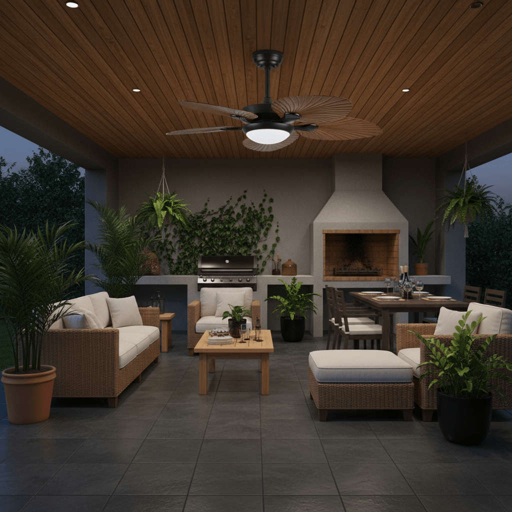 Palm CCT LED CEiling Fan