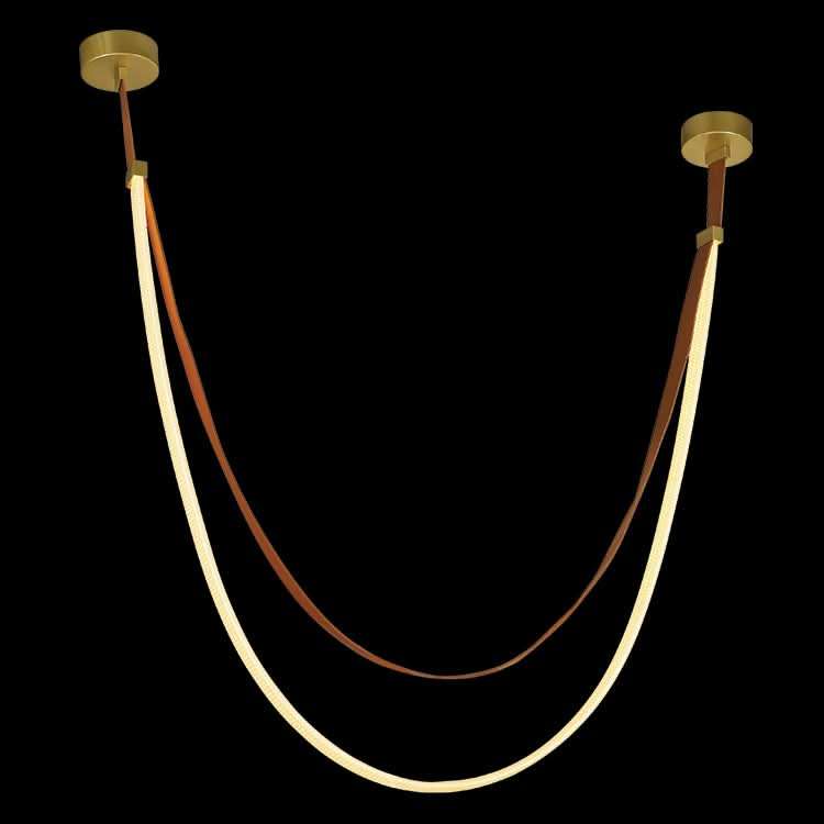 Leather Loop LED Pendant Light 2M
