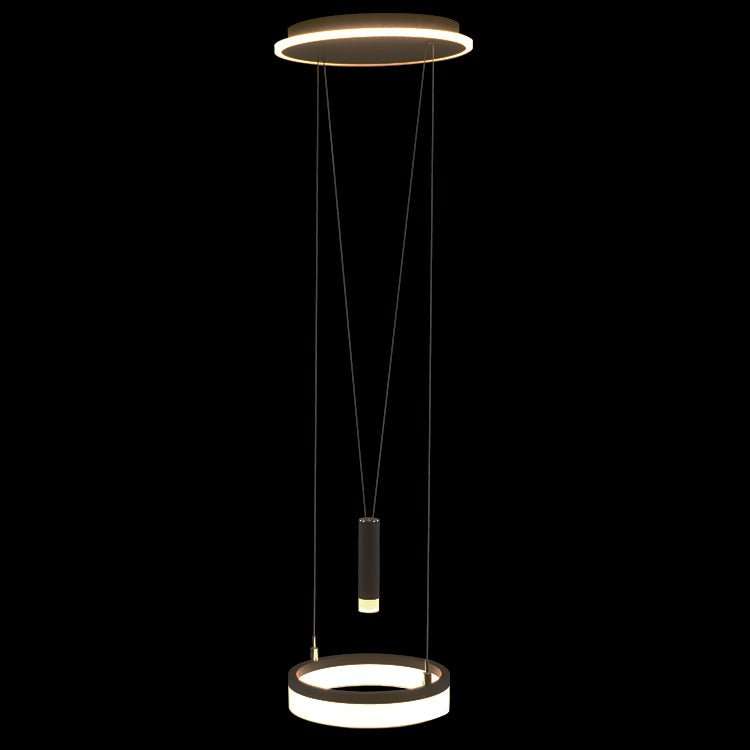 18W LED Pulley Pendant Light ÃƒÂ¢Ã¢âšÂ¬Ã¢â¬Å Black