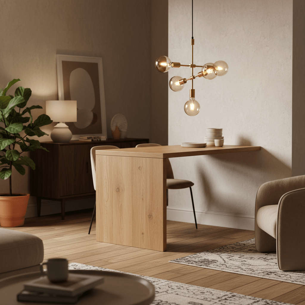Ballito 5 Light Gold Pendant