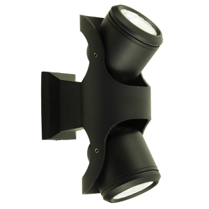 Black Outdoor Wall Light Adjustable IP44