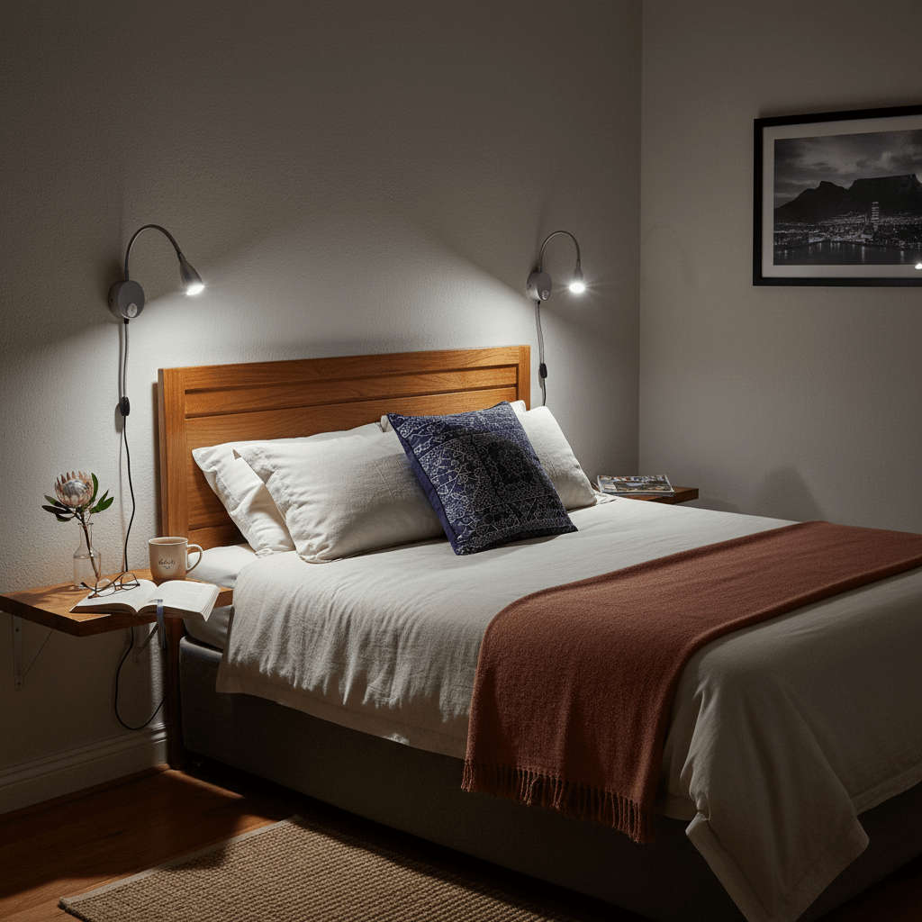 LED Wall Light - 1W Goose Neck Reading Light (Round Base)