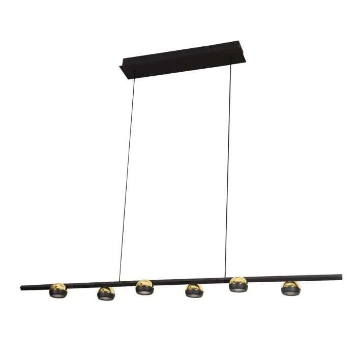 Marrakesh Black & Gold LED Pendant Light