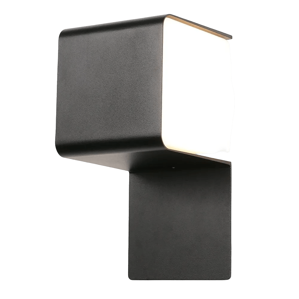 Black Outdoor Integrated LED Wall Light