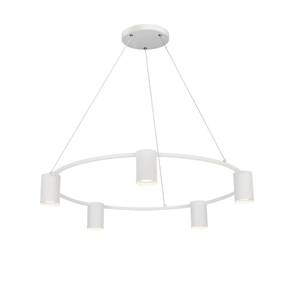Occhio Round 5 Light Pendant - White