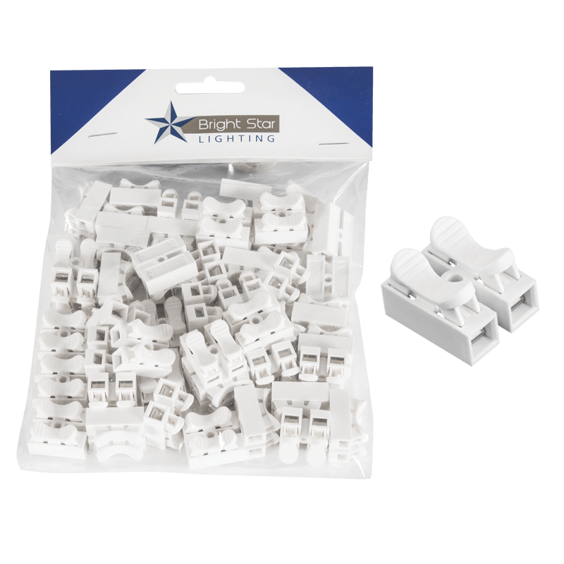 2 Pole Cable Quick Connectors - 50 Pack