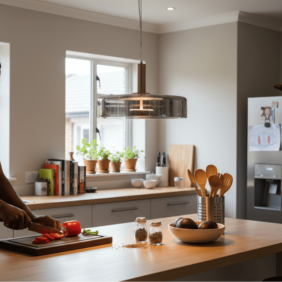 Bronze & Smoke Glass 24W 3CCT LED Pendant