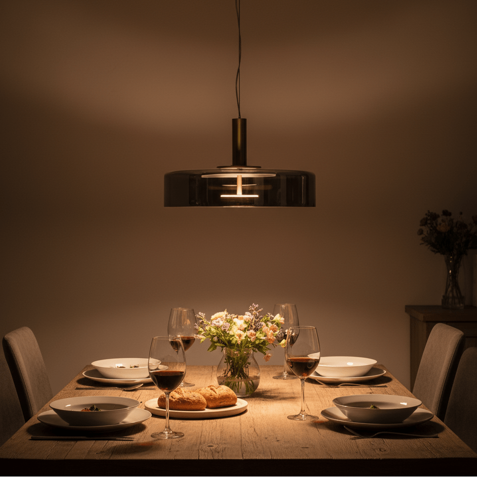 Bronze & Smoke Glass 24W 3CCT LED Pendant