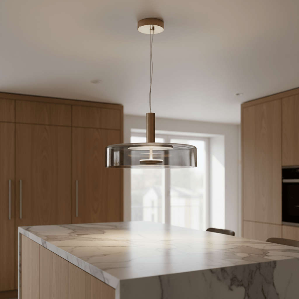 Bronze & Smoke Glass 24W 3CCT LED Pendant