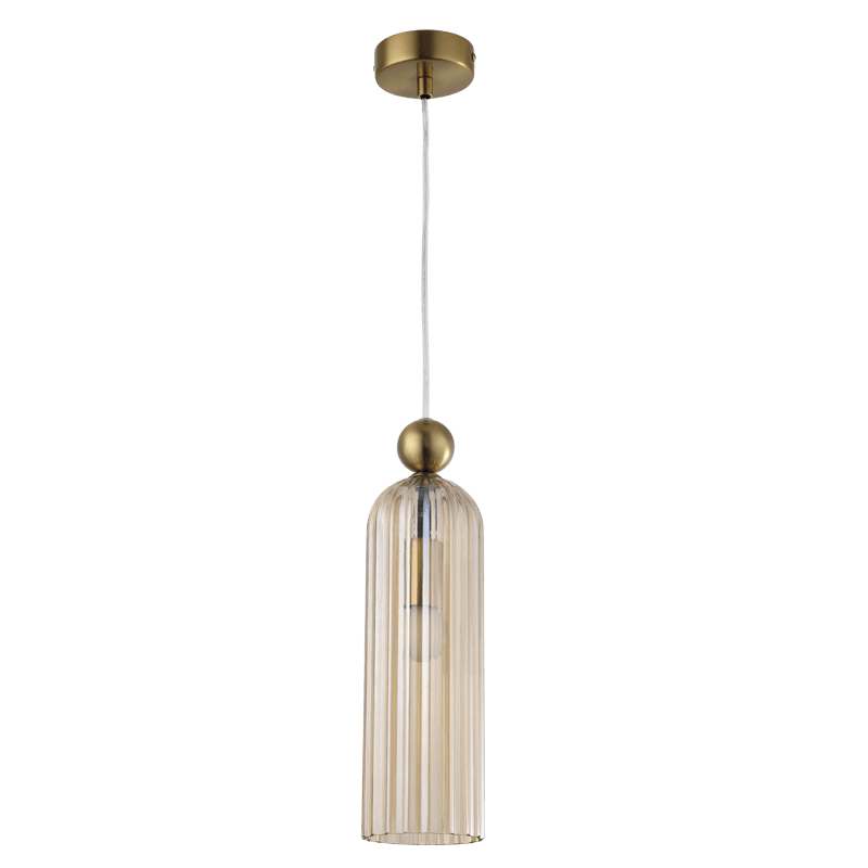 Antic Gold & Amber Pendant Light