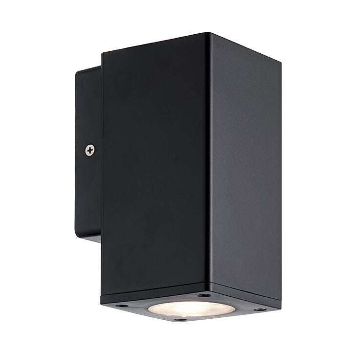 Sylo Square Black LED Wall Light IP65