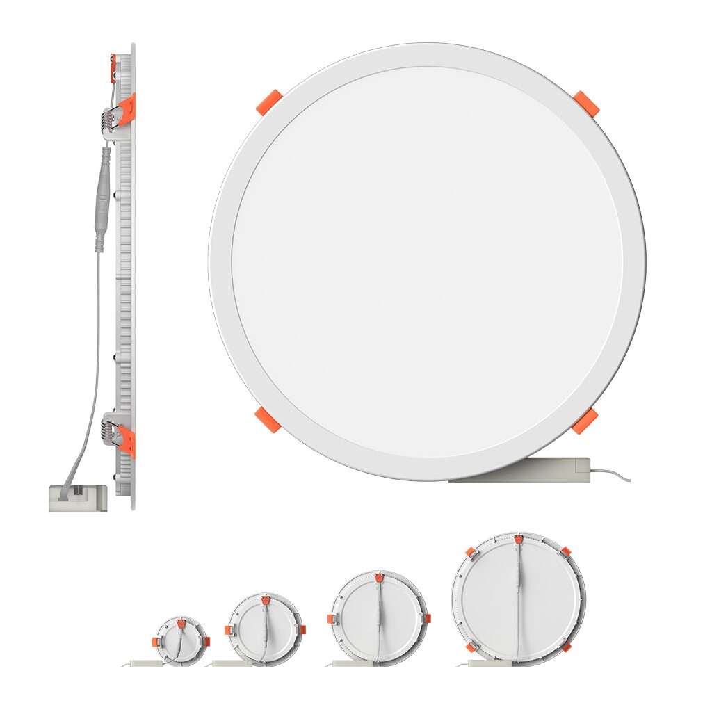 24W CCT Recessed Round Panel