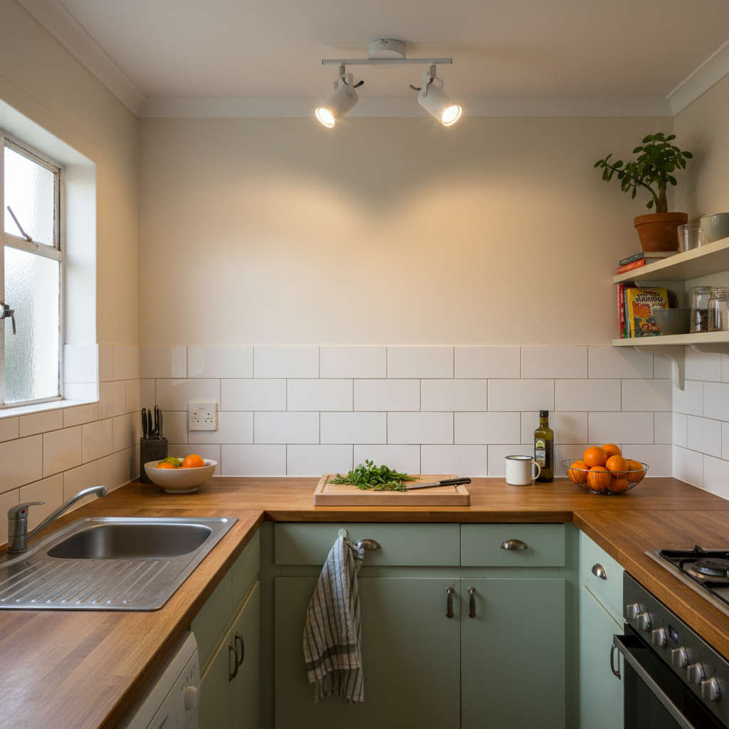 2 Light White Ceiling Spotlight