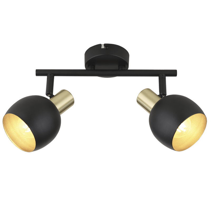 Boku Black & Gold 2 Light Spotlight