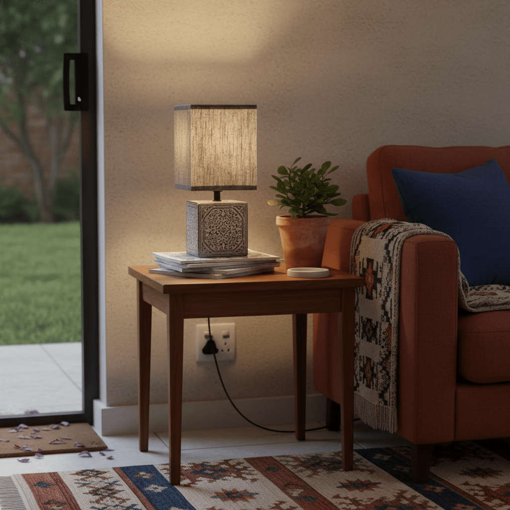 Madeira Black Table Lamp