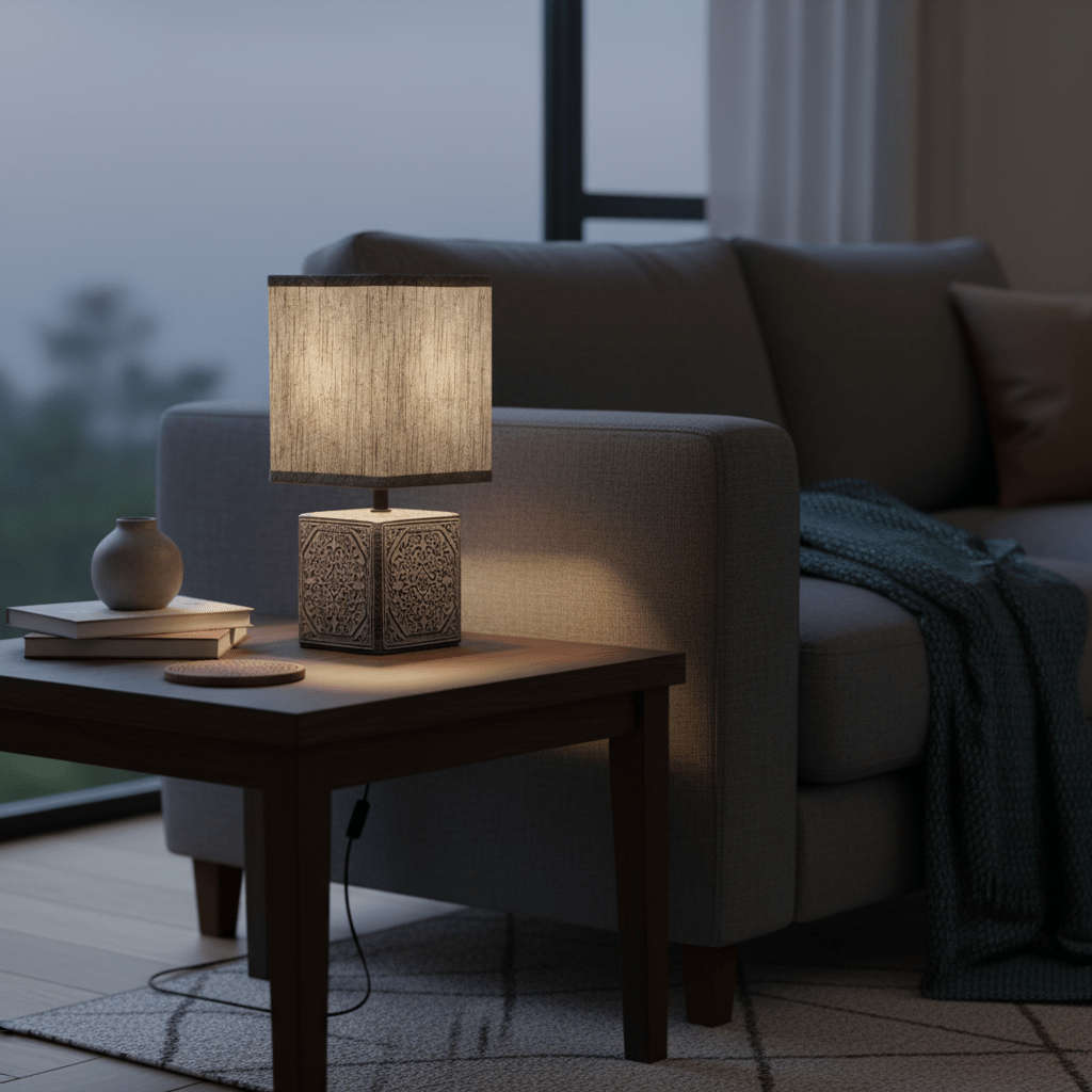 Madeira Black Table Lamp