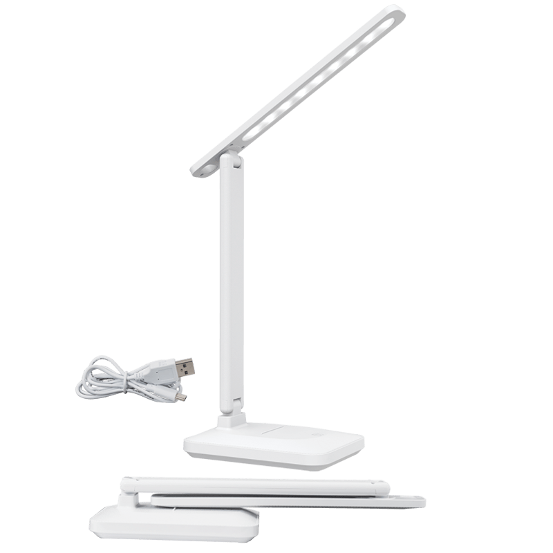 Multi-Functional Rechargeable Folding Desk Lamp - White