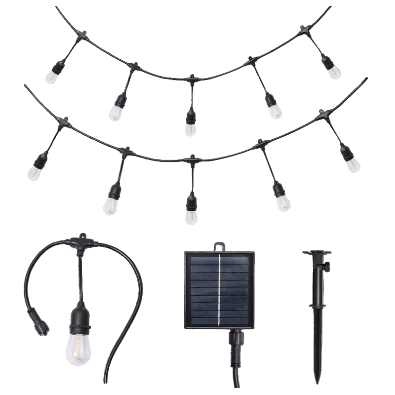 Solar Outdoor String Light Kit - 20 Meter IP65