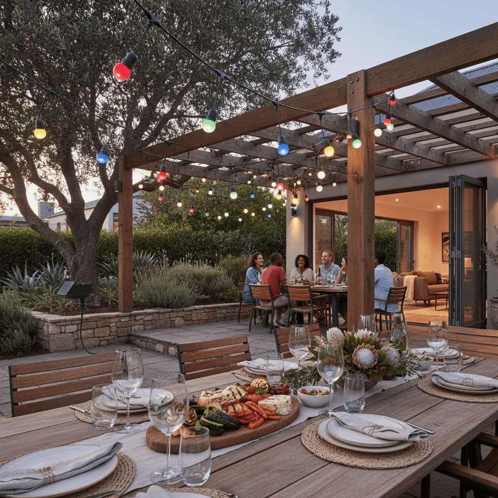 Solar Multi-Colour Outdoor String Light Kit - IP65