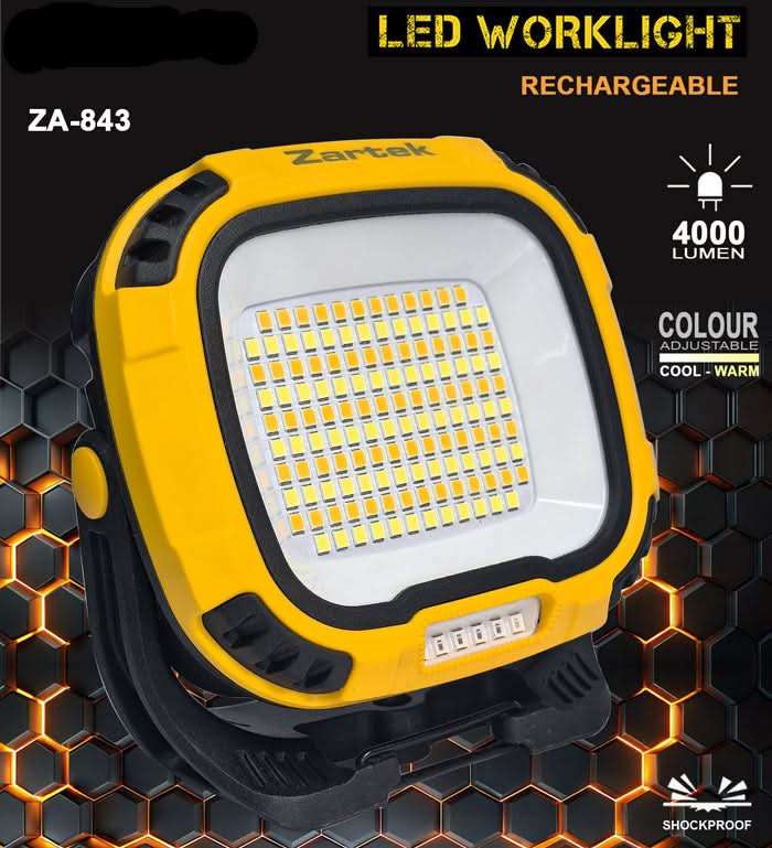 Rechargeable Portable Worklight 4000lm - Tripod