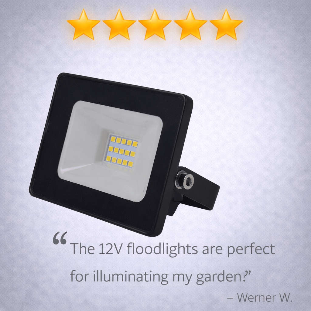 LED Flood Light - 10W 12Vdc
