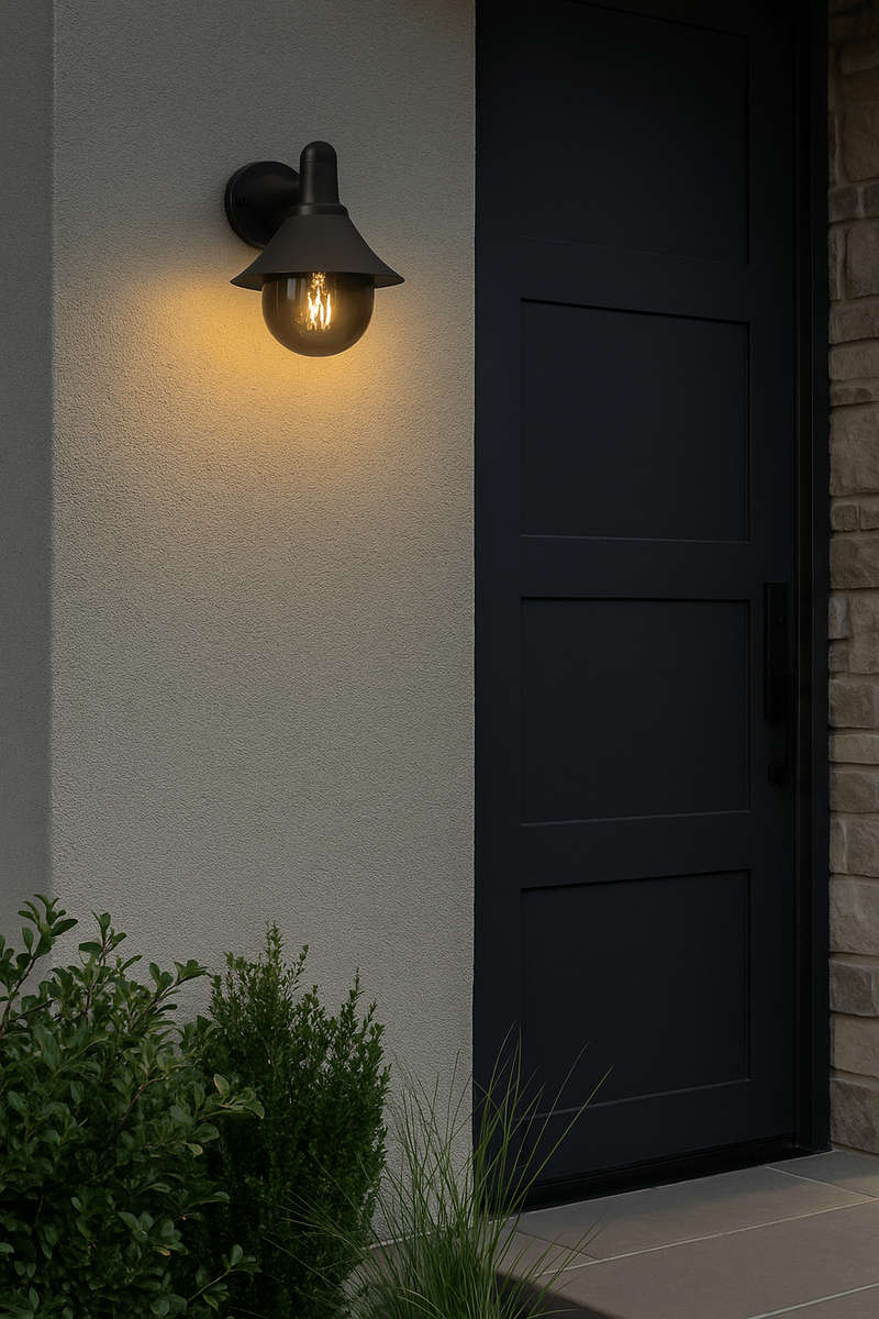 Smokey IP44 Outdoor Wall Light