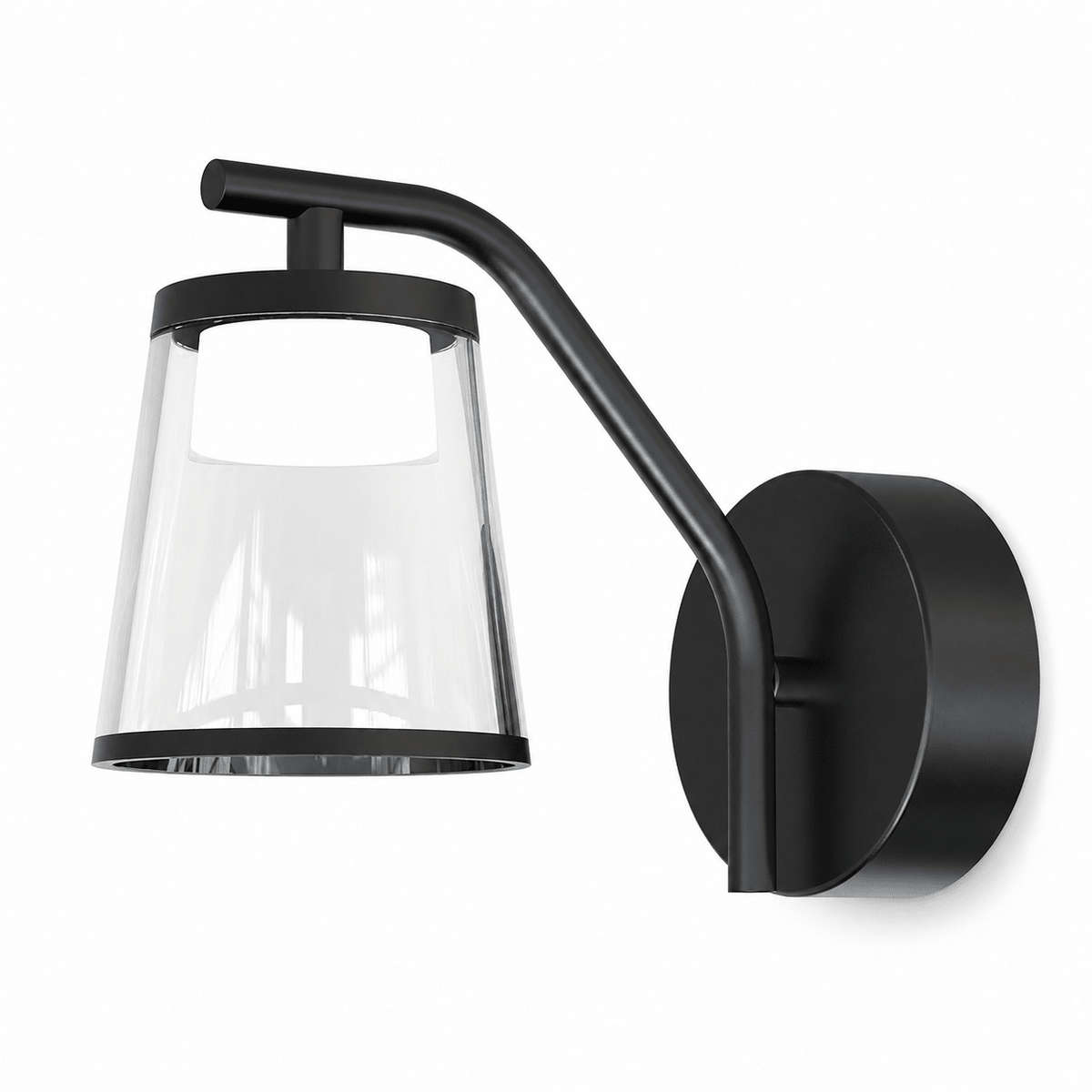 Arched Black LED Outdoor Wall Light IP65