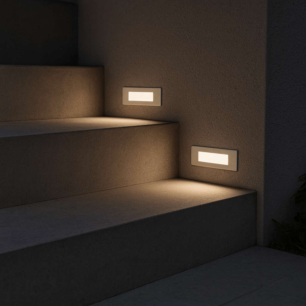 Nina White LED Foot Light - Coastal