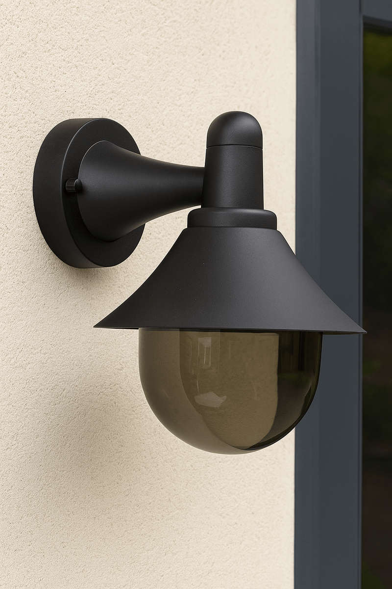 Smokey IP44 Outdoor Wall Light