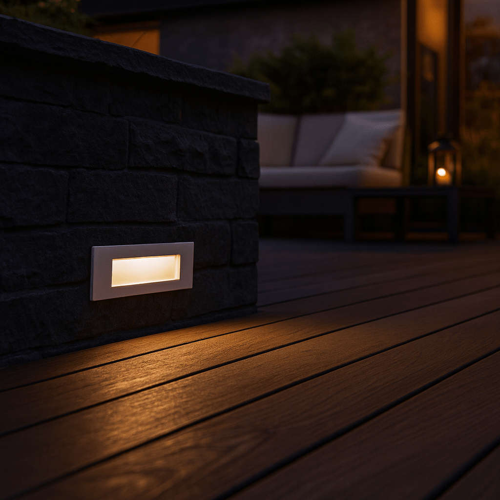 Nina White LED Foot Light - Coastal