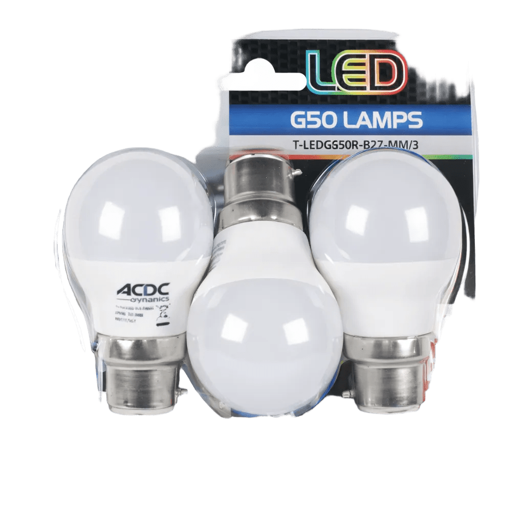 3W G45 Golf Ball LED Bulb  E27, 3000K Warm White  3-Pack